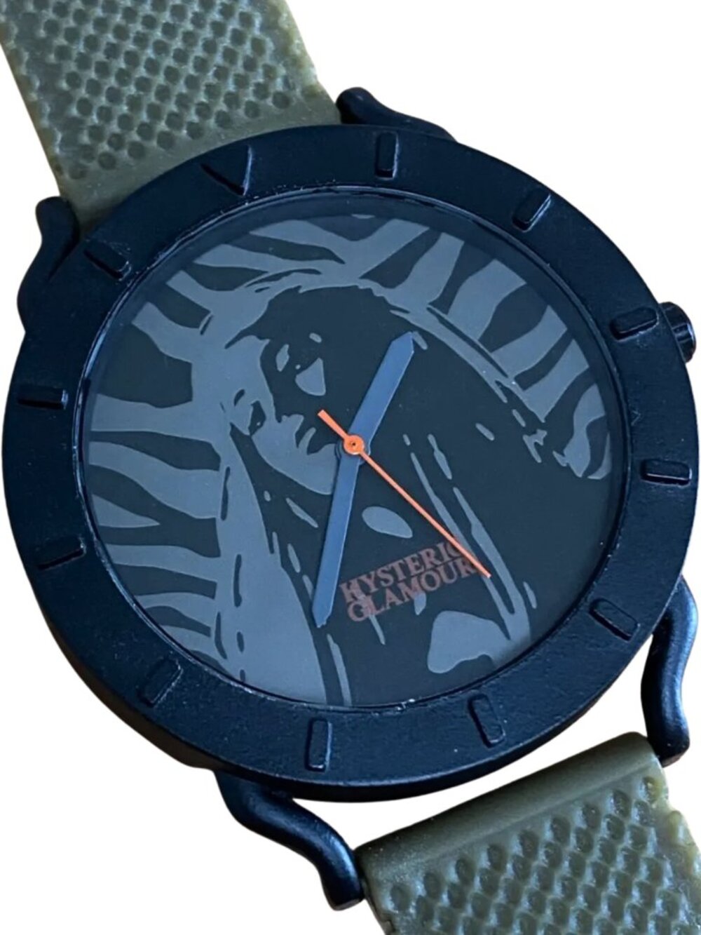 Hysteric Glamour Watch With Military Green Adjustable Band